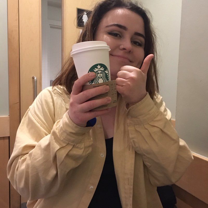 Image may contain: Coffee Cup, Finger, Person, People, Human, Cup