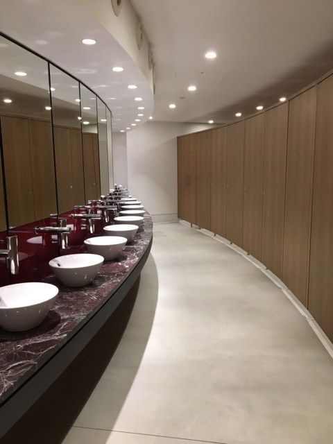 Image may contain: Corridor, Sink