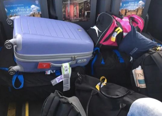 Image may contain: Car Seat, Suitcase, Luggage