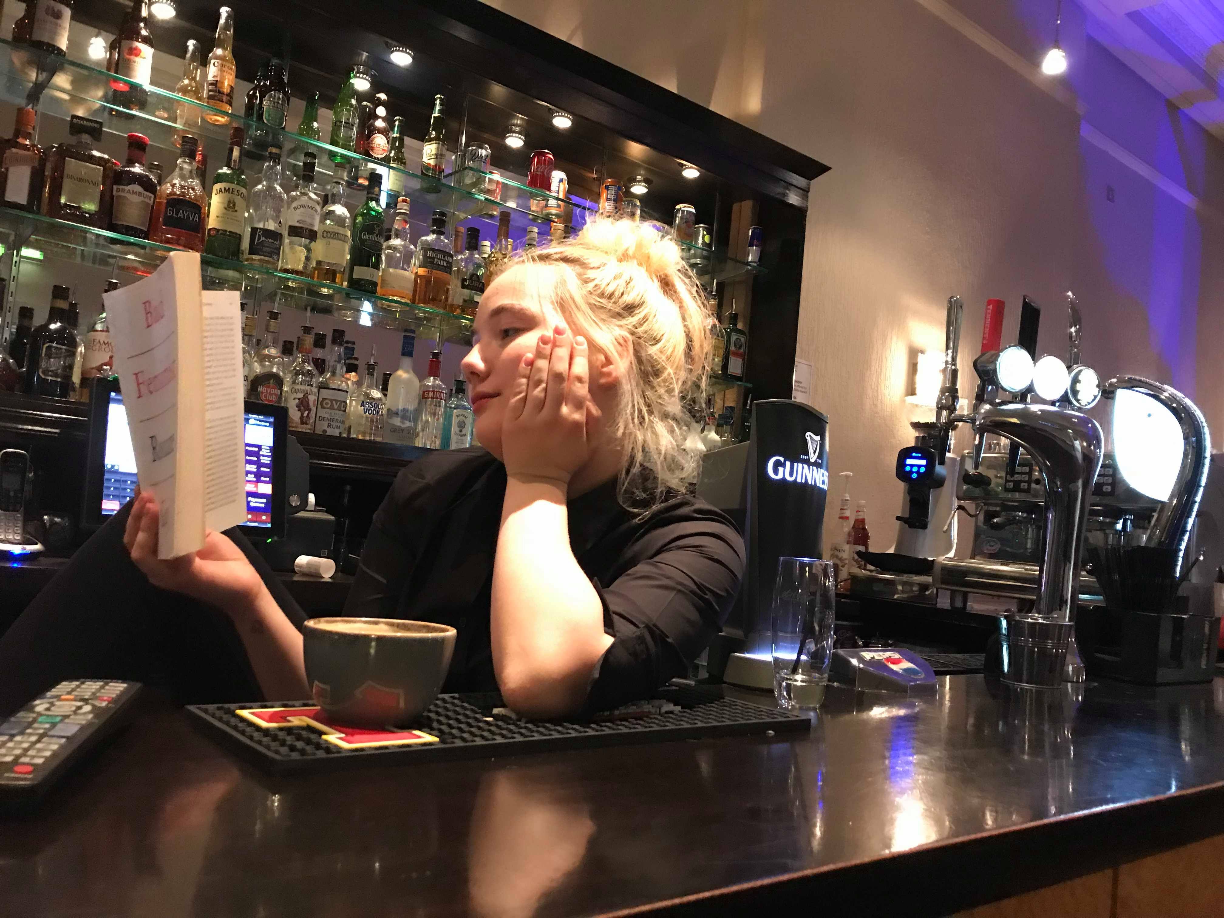 Image may contain: Cup, Pub, Bar Counter