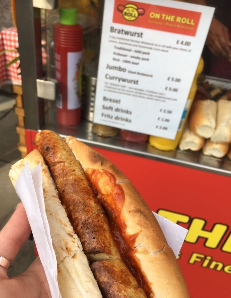 Image may contain: Hot Dog, Food, Bottle