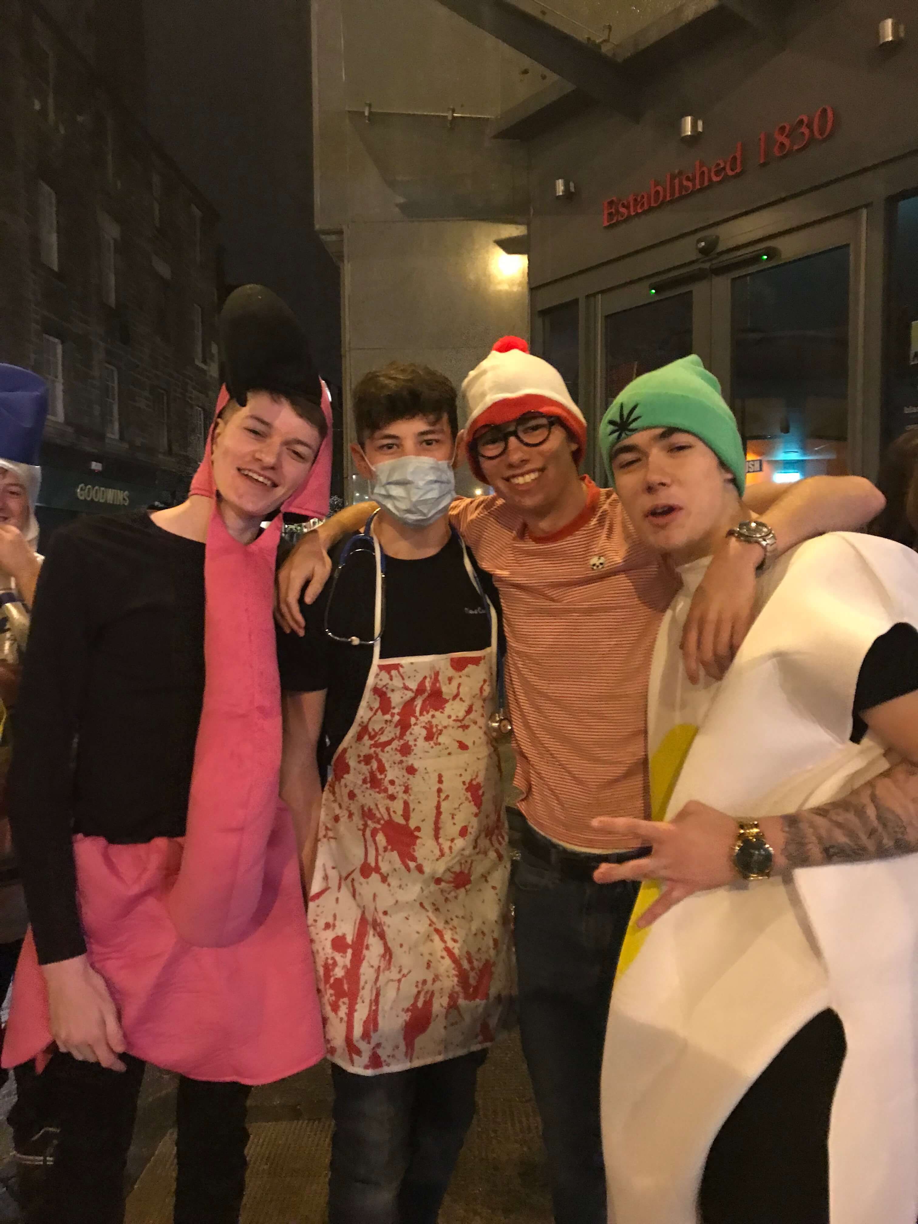 Image may contain: Apron, Goggles, Person, People, Human