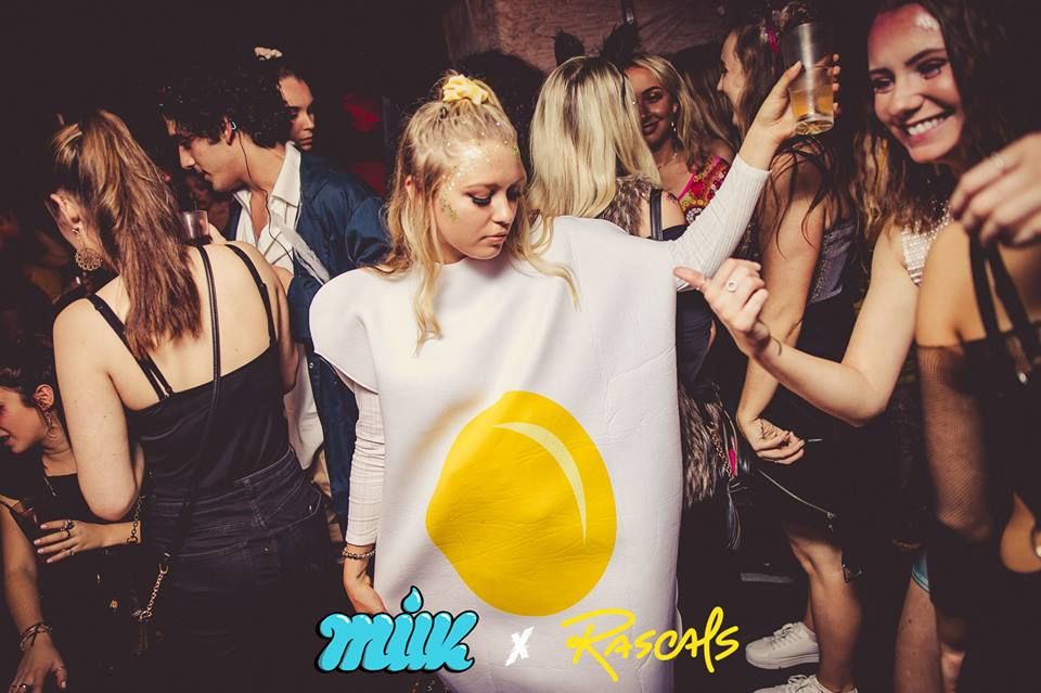 Image may contain: Disco, Night Life, Apparel, Clothing, Night Club, Party, Club, Human, Person