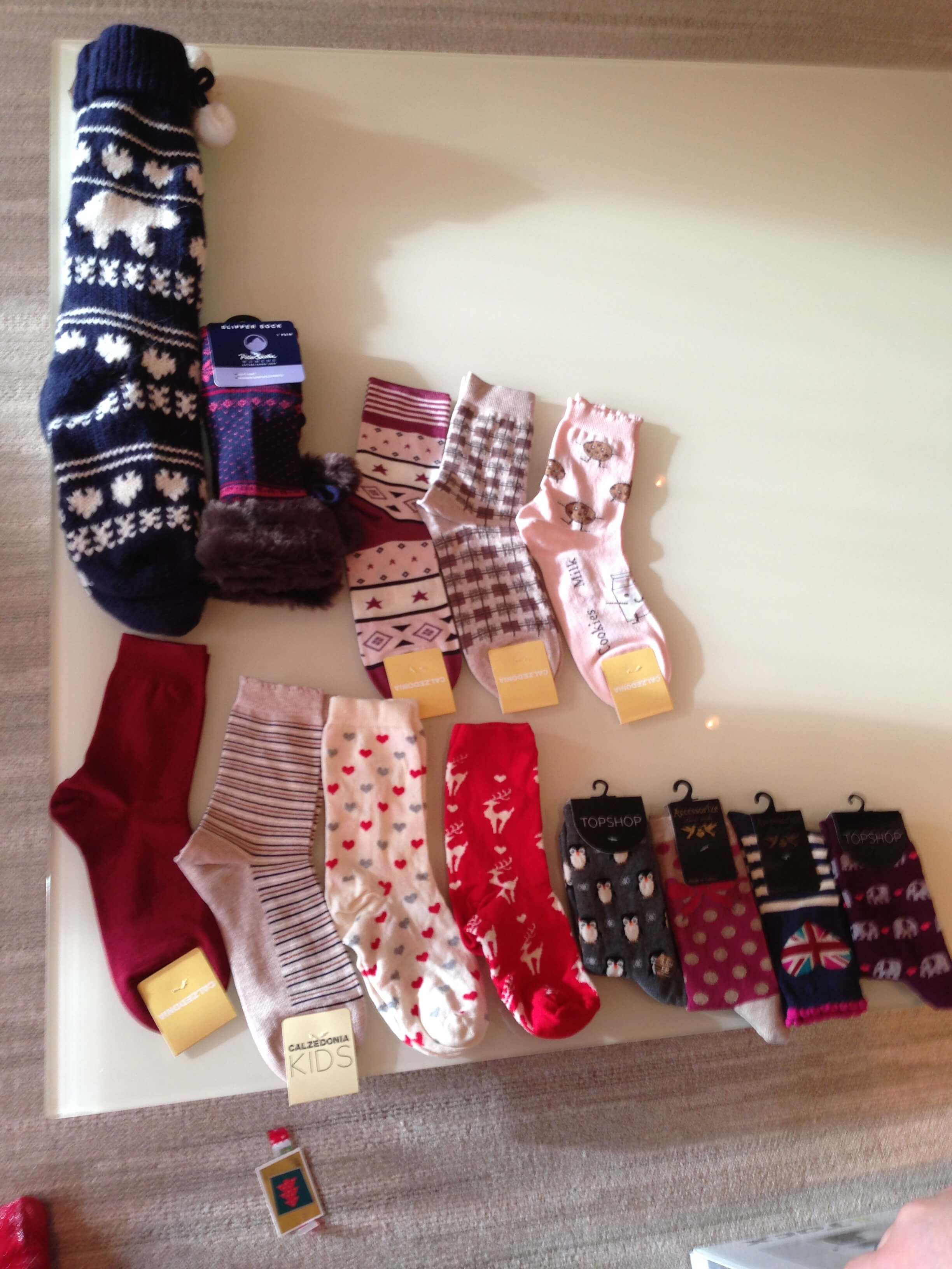 Image may contain: Christmas Stocking, Stocking, Tie, Accessories, Accessory, Gift, Plant, Wood, Shoe, Sock, Footwear, Apparel, Clothing