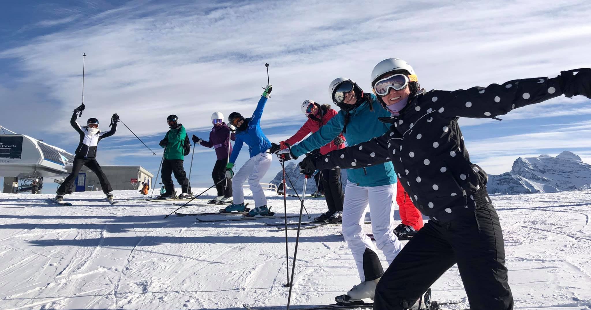 Image may contain: Adventure, Leisure Activities, Skiing, Snow, Sports, Sport, Piste, Apparel, Helmet, Clothing, Outdoors, Nature, Human, Person