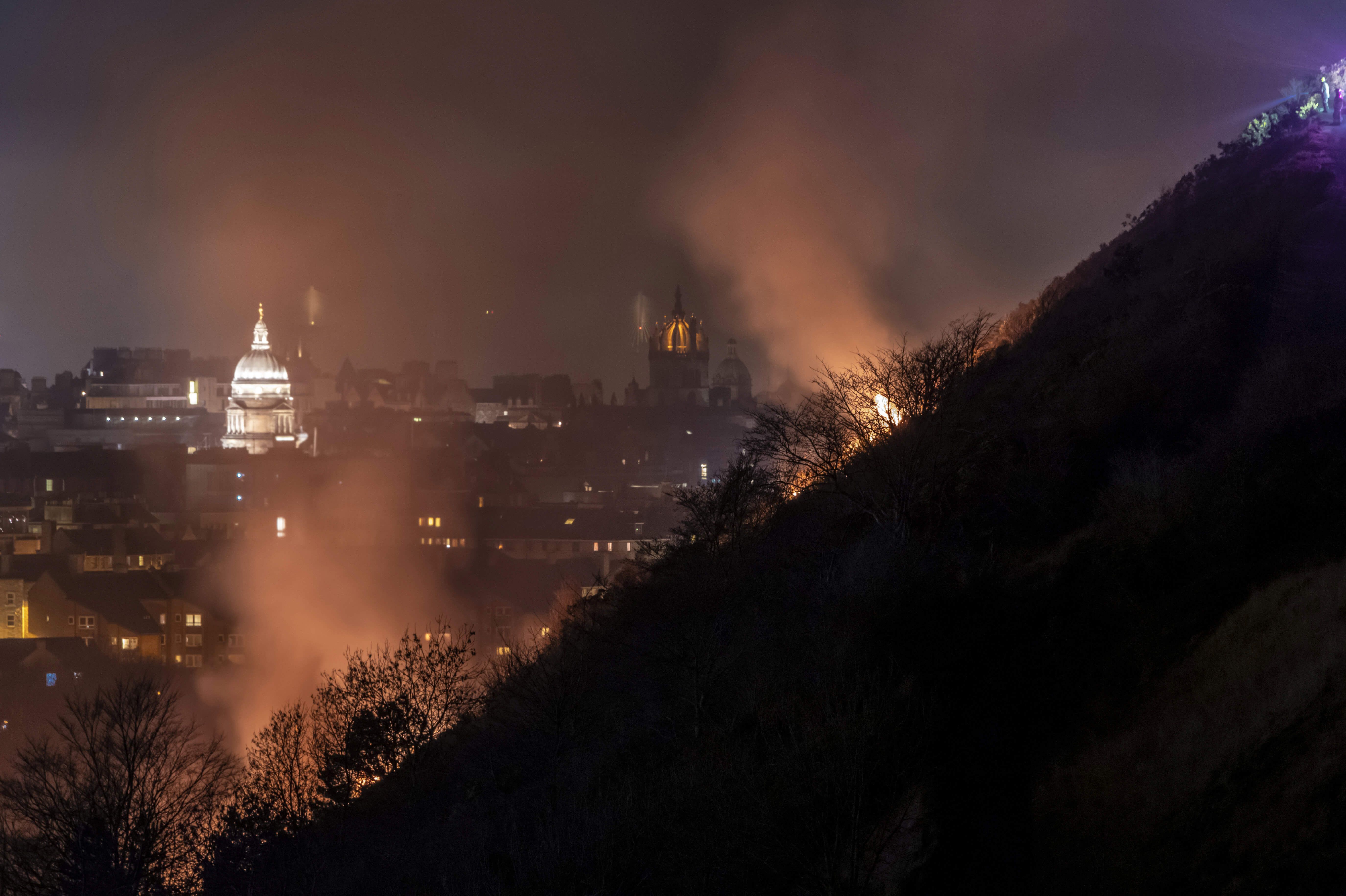 Image may contain: Architecture, Forest Fire, Smoke, Nature, Weather, Fire, City, Building, Metropolis, Urban, Town, Light, Flare