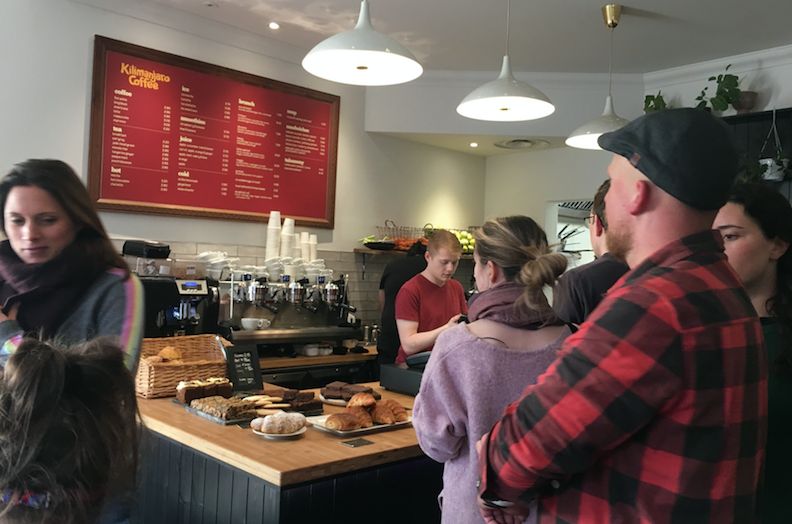 Image may contain: Food Court, Food, Meal, Cafe, Cafeteria, Person, Human, Restaurant