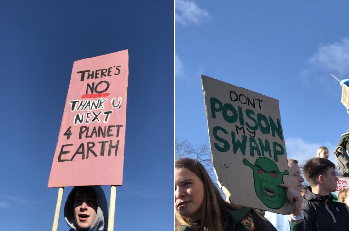 Image may contain: Banner, Crowd, Text, Protest, Parade, Human, Person