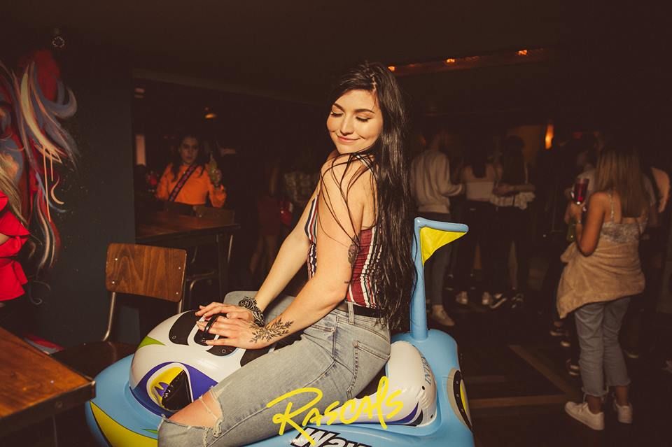 Image may contain: Pants, Club, Night Life, Footwear, Shoe, Clothing, Apparel, Person, Human