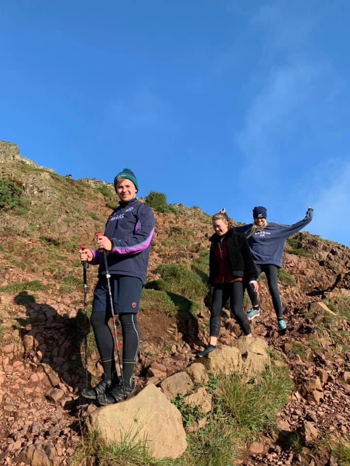 Image may contain: Adventure, Leisure Activities, People, Pants, Peak, Mountain Range, Mountain, Wilderness, Rock, Hiking, Apparel, Clothing, Nature, Outdoors, Person, Human