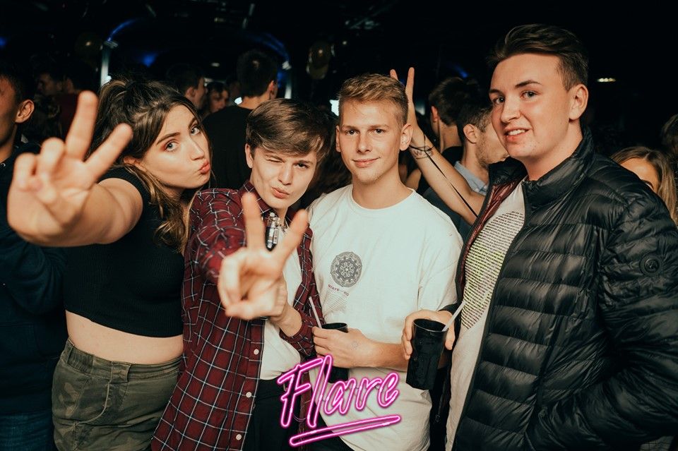Image may contain: Party, Night Life, Night Club, Club, Person, Human