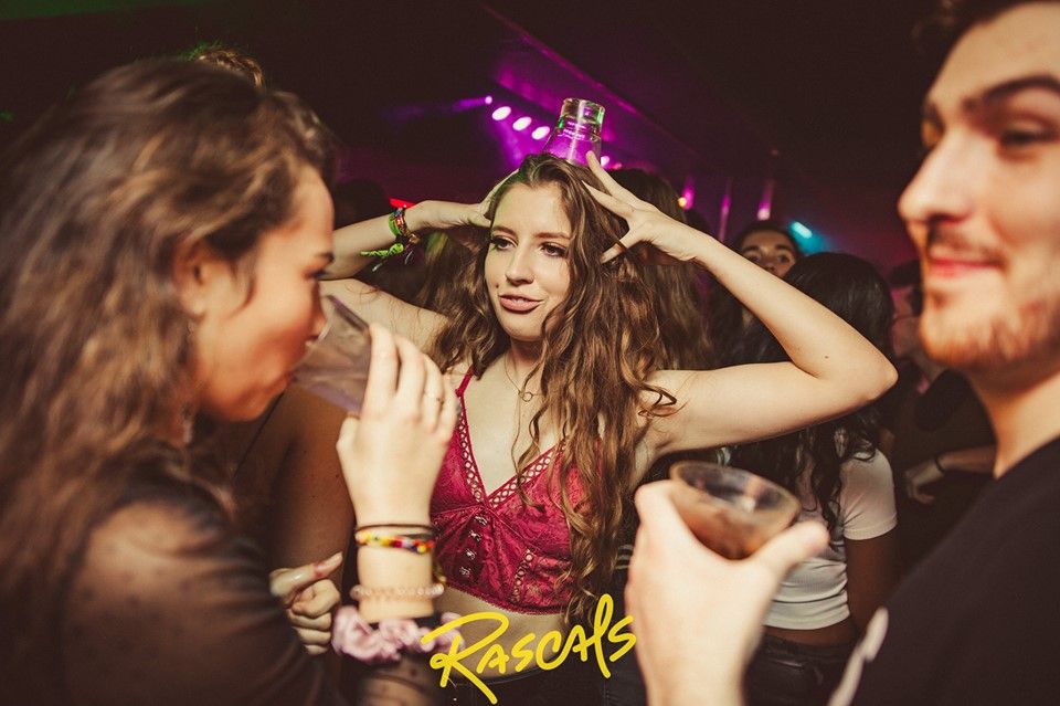 Image may contain: Night Life, Party, Night Club, Club, Person, Human