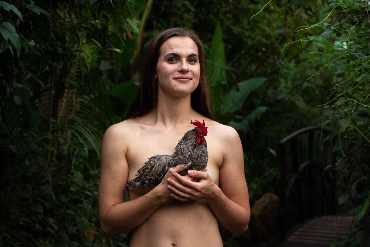 Image may contain: Skin, Bird, Animal, Person, Human