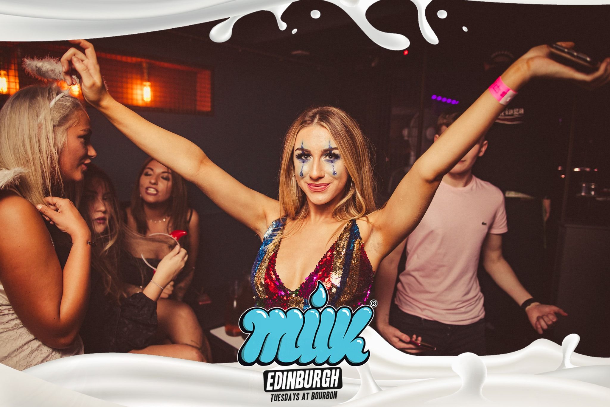 Image may contain: Dance Pose, Leisure Activities, Night Life, Party, Night Club, Club, Person, Human