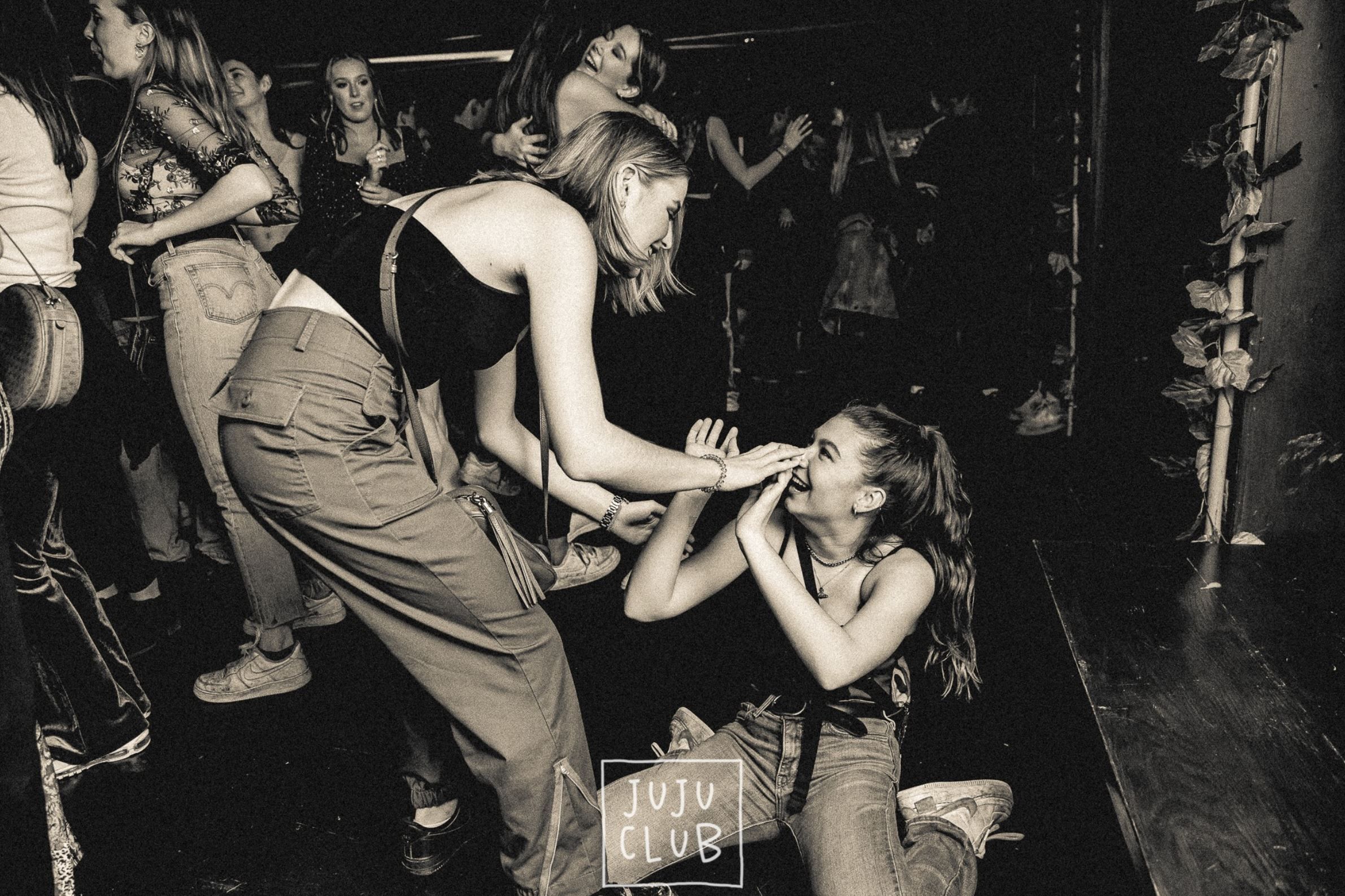Image may contain: Night Club, Club, Apparel, Clothing, Night Life, Leisure Activities, Dance Pose, Human, Person