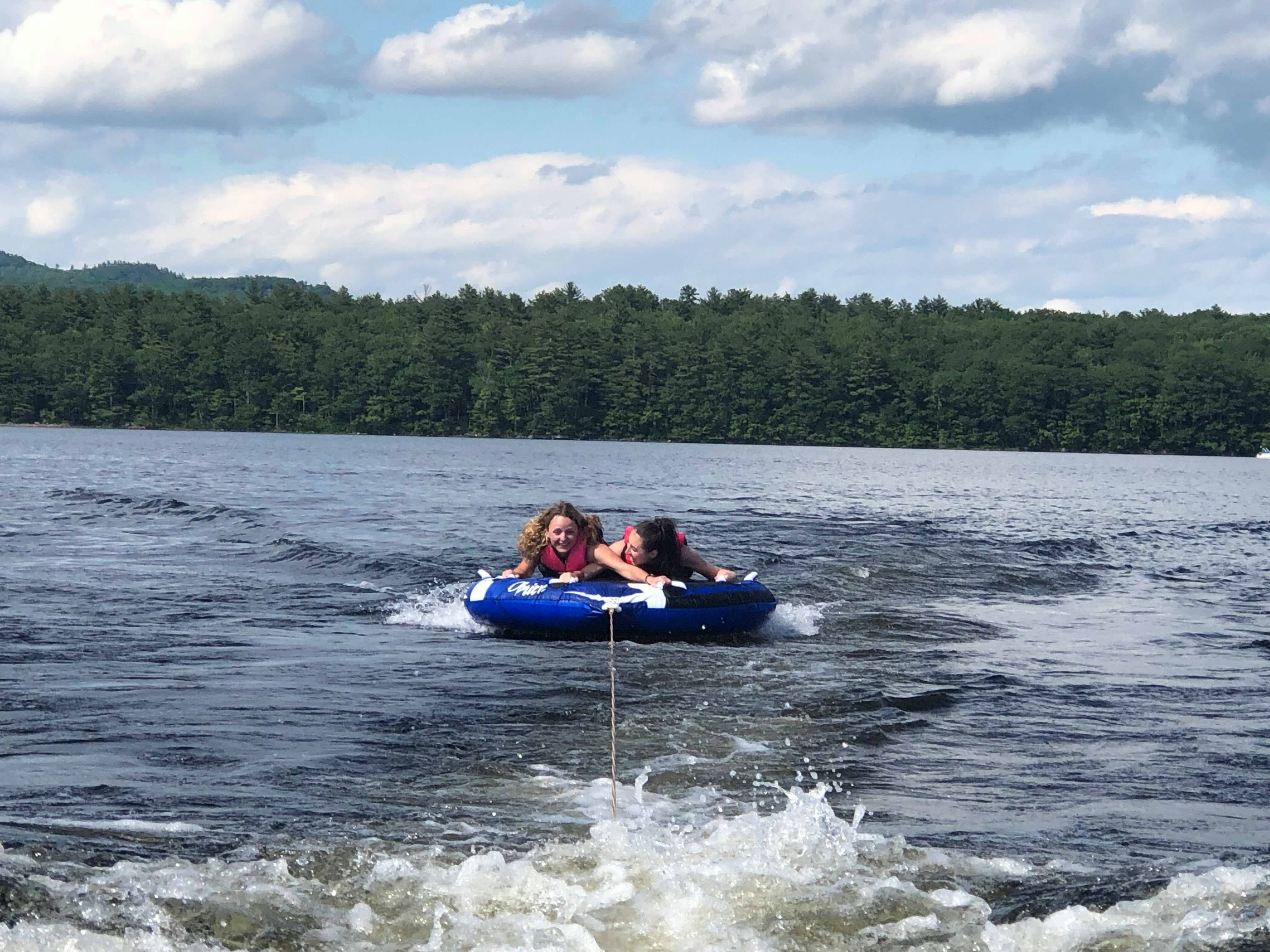 Image may contain: Person, Human, Tubing, Water