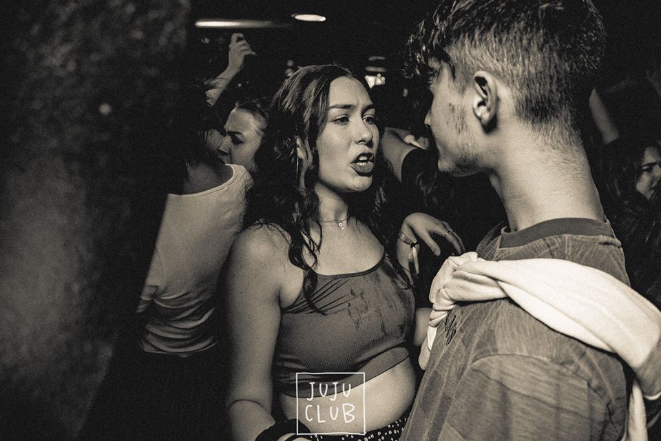 Image may contain: Skin, Party, Night Club, Club, Human, Person