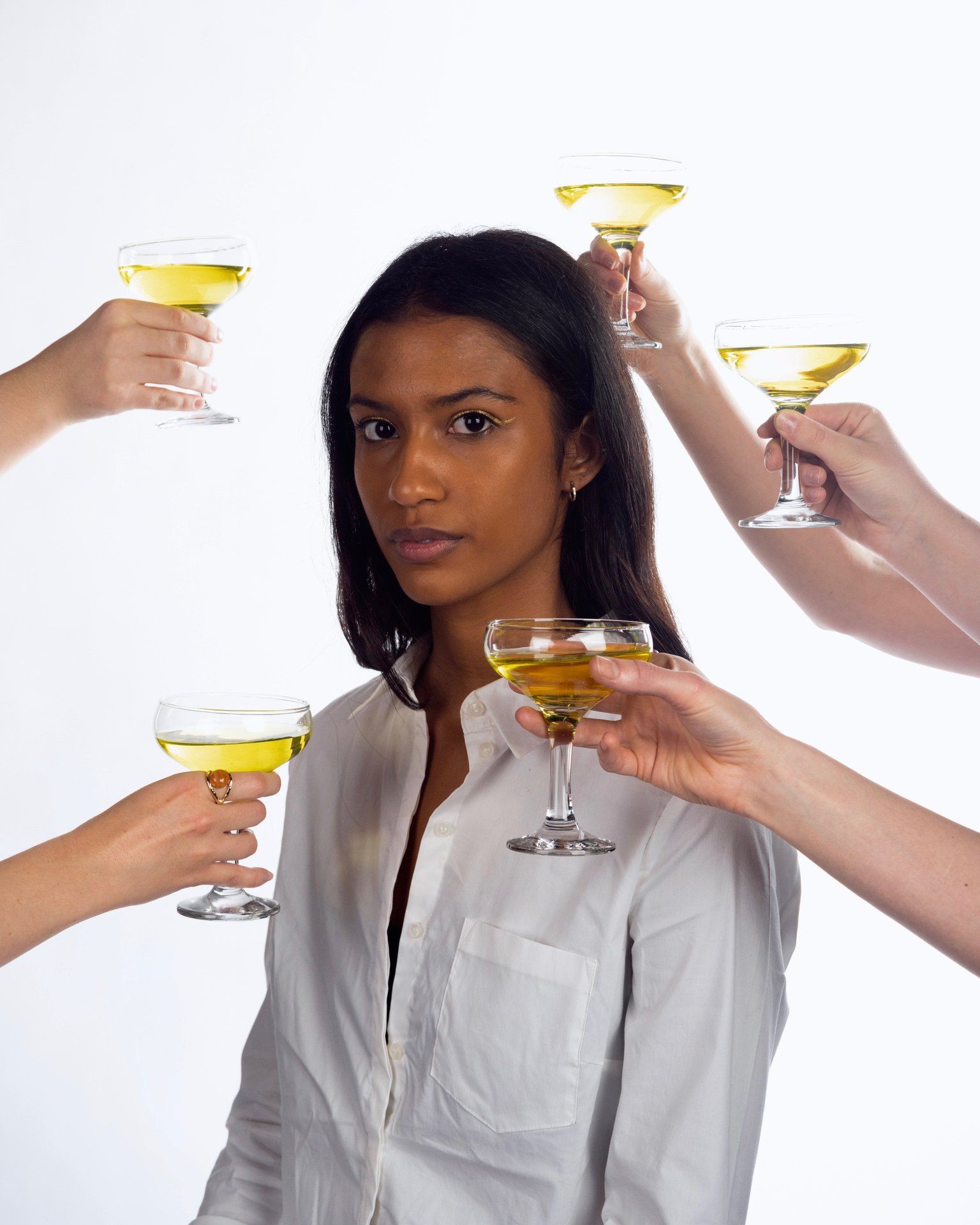 Image may contain: Dating, Beer Glass, Beer, Juice, Apparel, Clothing, Alcohol, Cocktail, Goblet, Drinking, Human, Person, Beverage, Drink, Glass