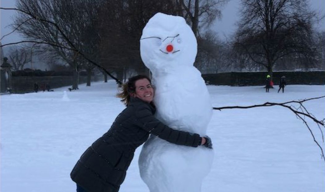 Image may contain: Snowman, Winter, Person, Human, Snow, Outdoors, Nature