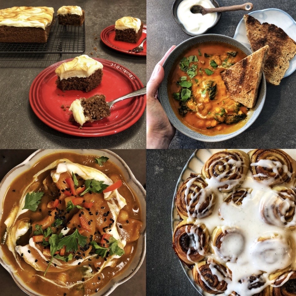 Dishes made with locally bought ingredients 