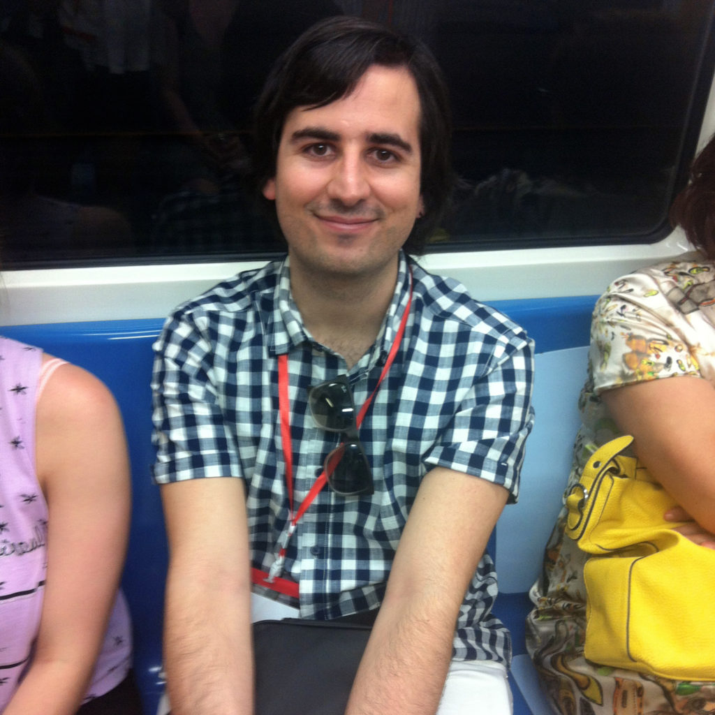 Talking with Pablo on the metro