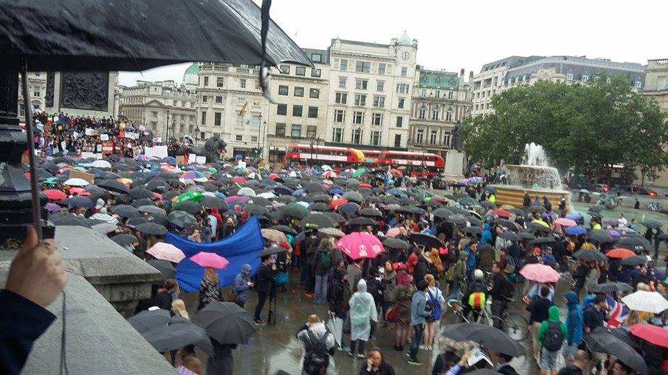 rain protest