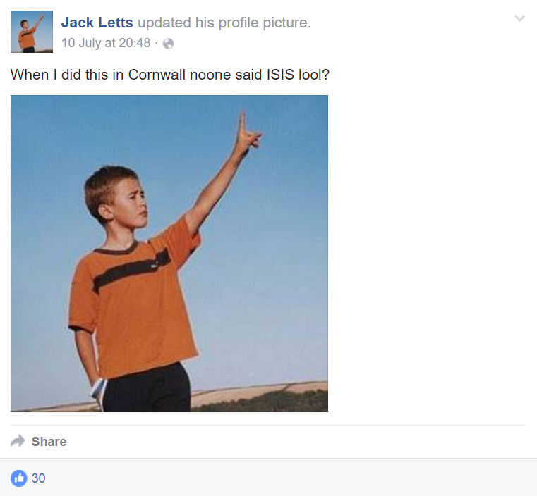 Jack treats the accusation of him joining ISIS with derision