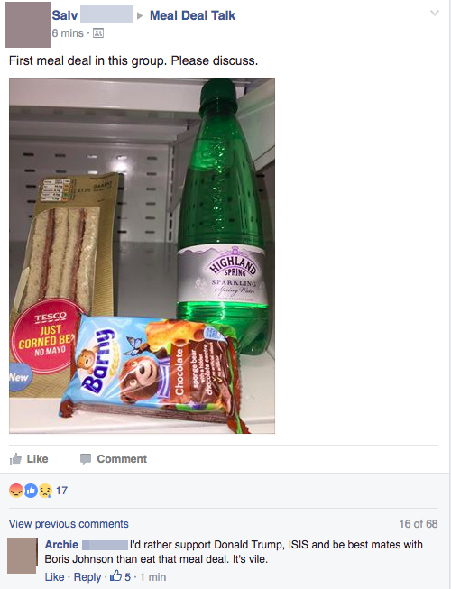 Corned beef and sparkling water, what were you expecting?