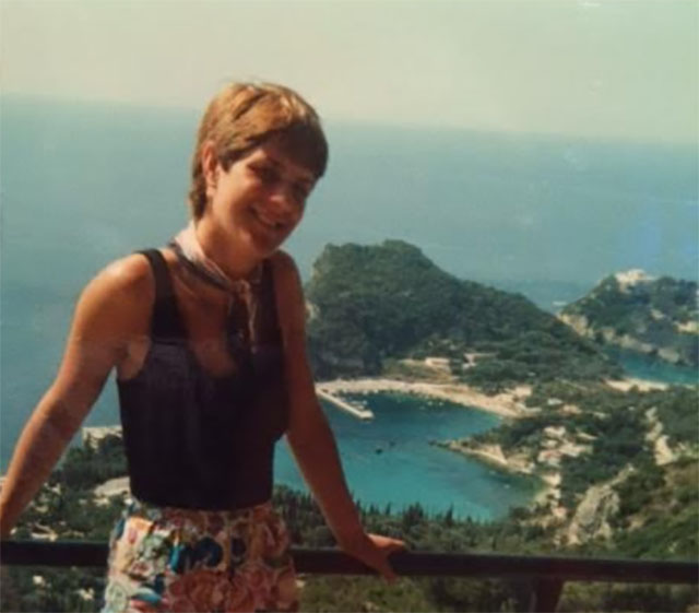 Lindsay aged 27 in Corfu