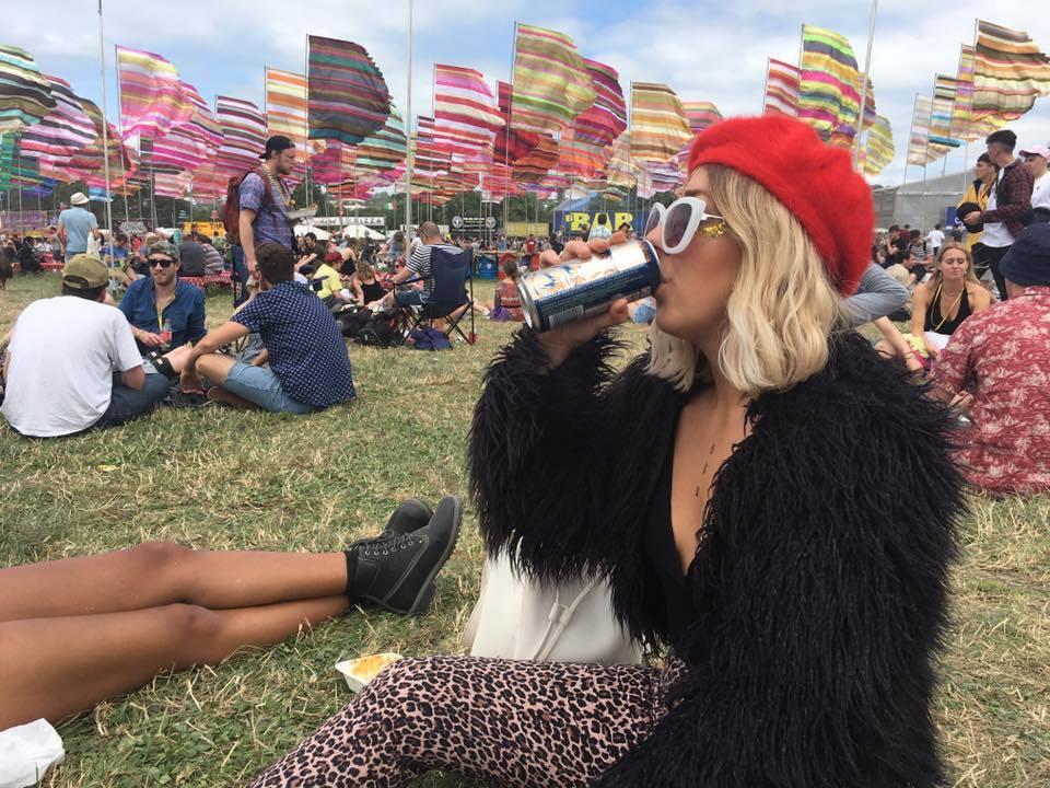 Layer all the statement pieces, there's no such thing as extra at glasto
