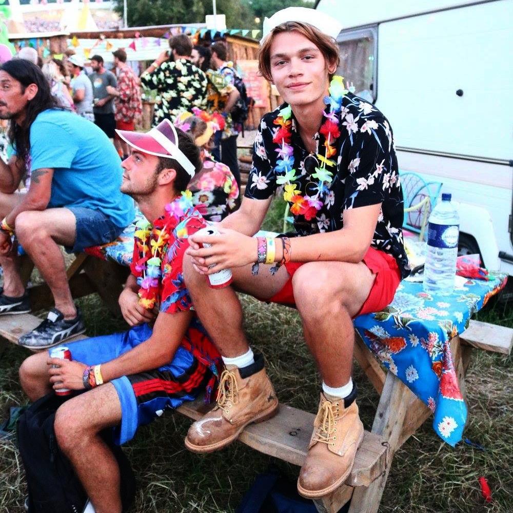 Colours, flowers, sailor hat and timberlands – Joe knows