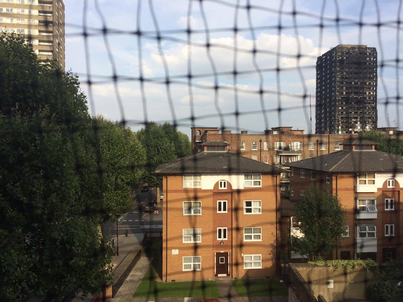 This is the view of Grenfell Tower from Steve's flat