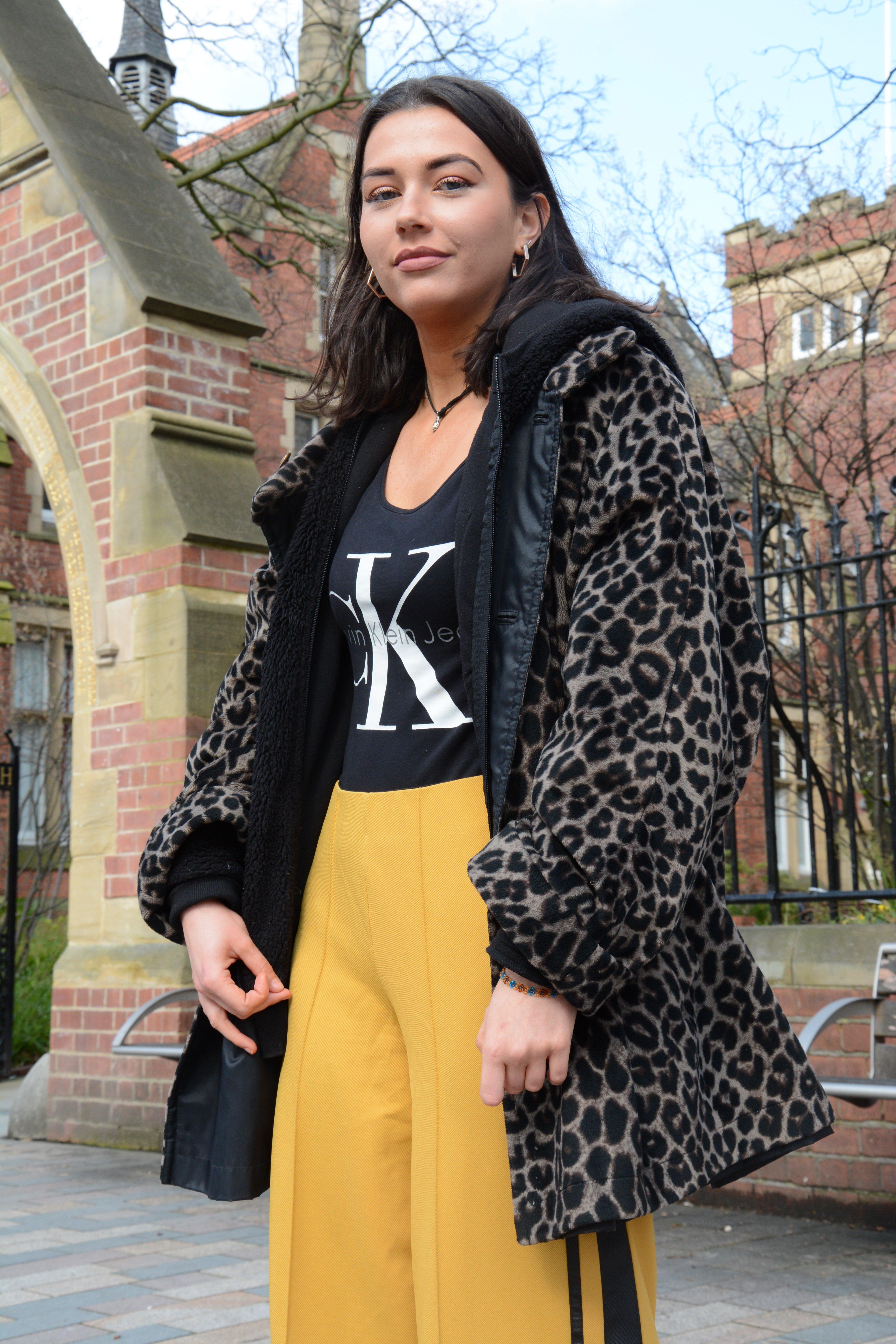 Rose simply slaying her leopard oversized jackets and Calvin Klein t-shirt