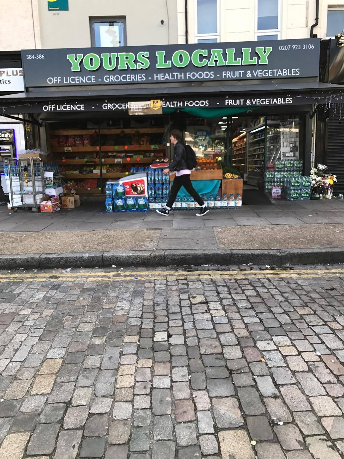 The shop where Rashan Charles was killed