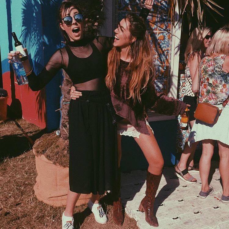Gina and her sister at British Summertime Festival before the incident