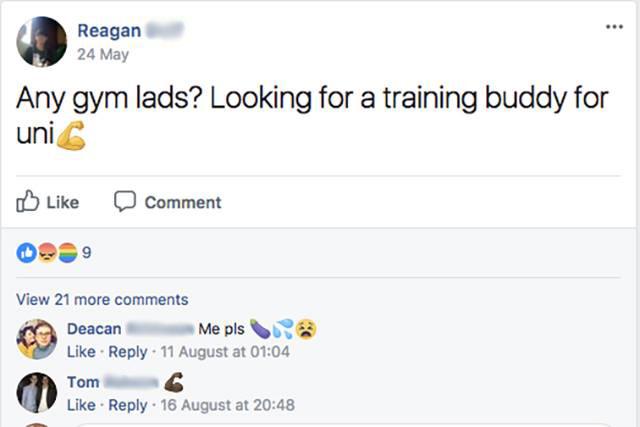 Deacan the gym isn't a euphemism for anything sexual