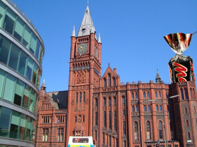 Image may contain: Court, Tower, Clock Tower, Building, Architecture