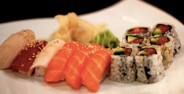 Image may contain: Sushi, Food