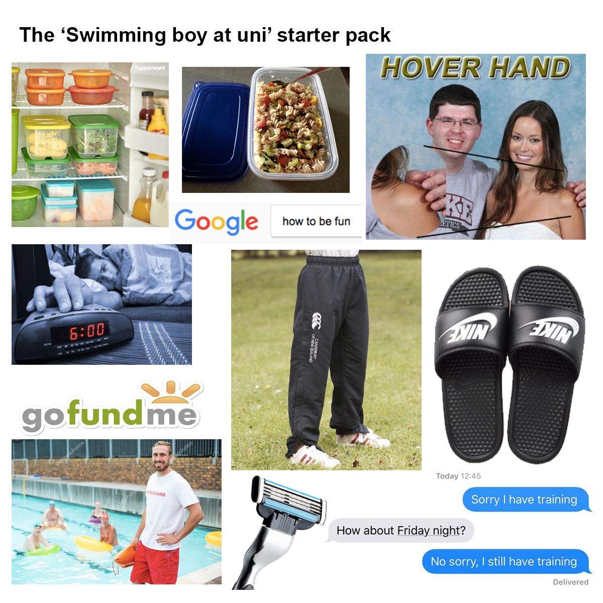 Image may contain: Poster, Collage, Water, Pool, Person, People, Human