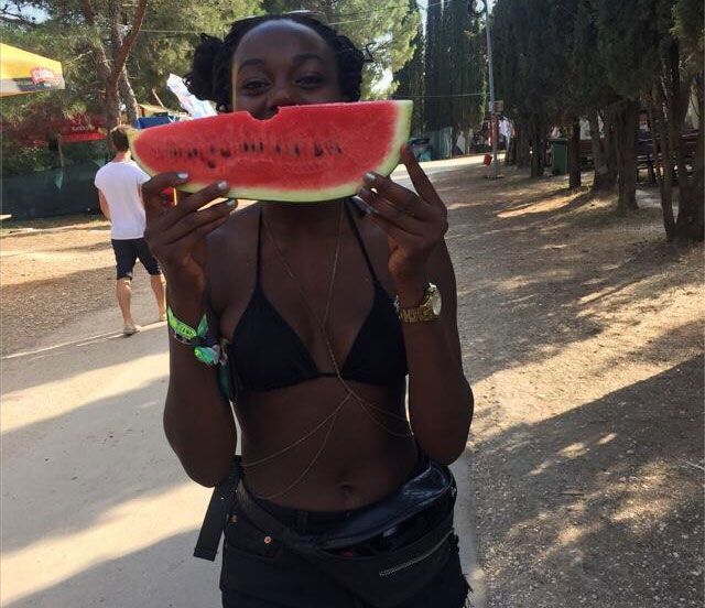 Image may contain: Watermelon, Produce, Plant, Fruit, Food, Flora, Person, People, Human