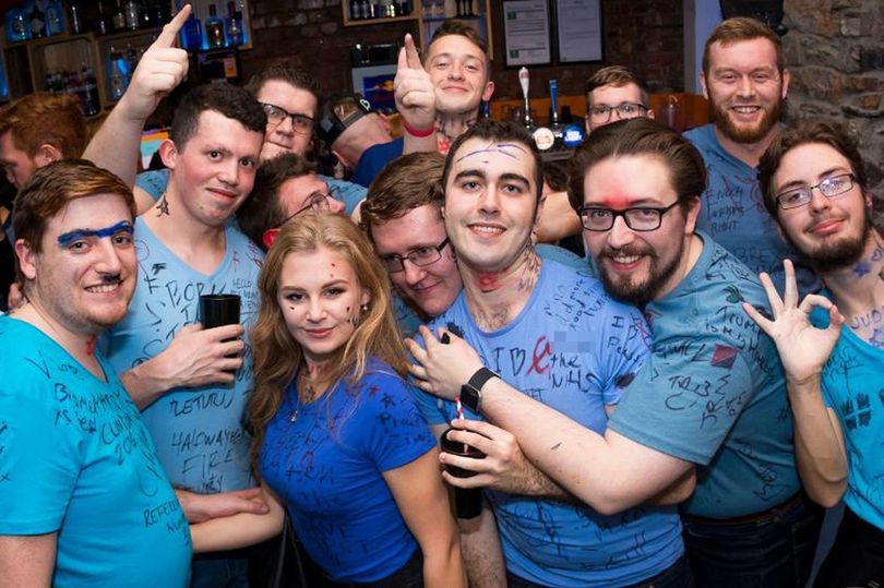 Image may contain: Team, Night Life, Party, Crowd, Person, People, Human