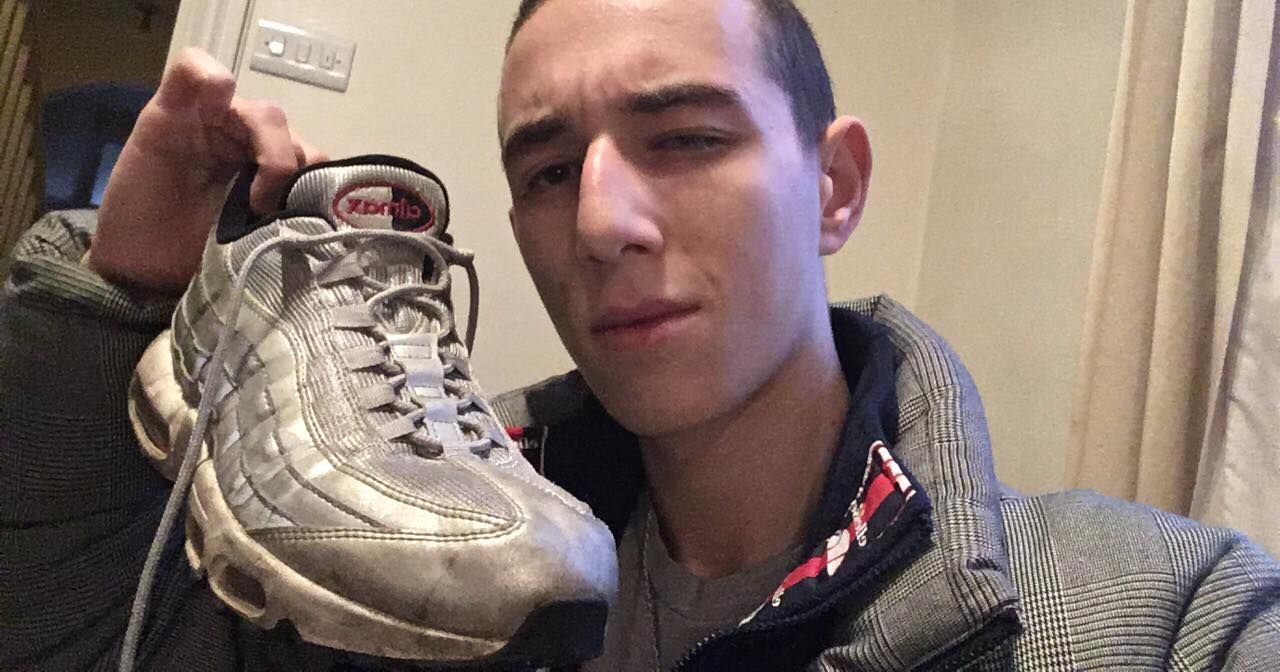 Image may contain: Sneaker, Running Shoe, Shoe, Footwear, Human, Person, Apparel, Clothing