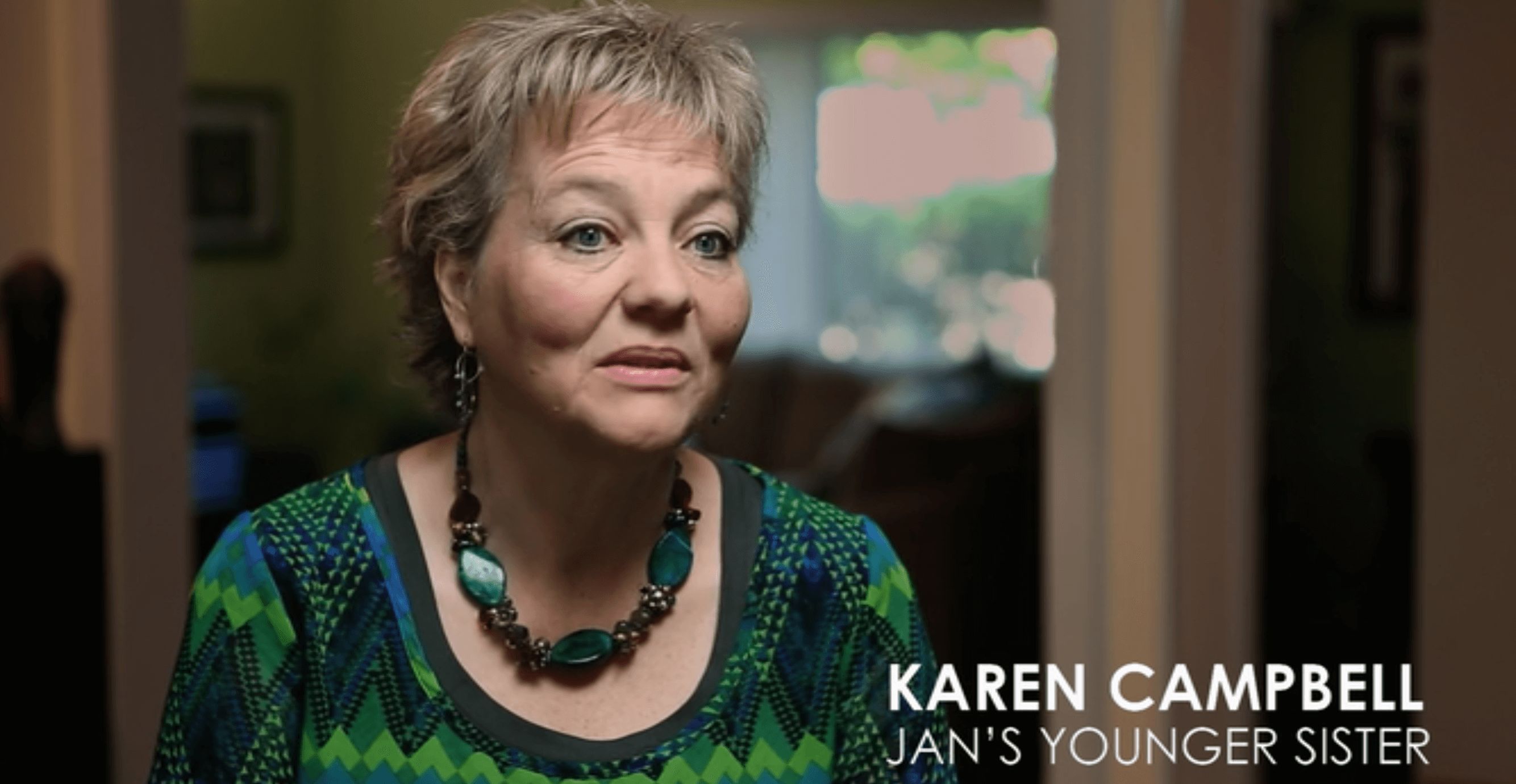 Image may contain: Broberg family now, Abducted in Plain Sight, Karen Campbell, Karen Broberg, Bead, Face, Home Decor, Person, Human, Necklace, Accessories, Jewelry, Accessory