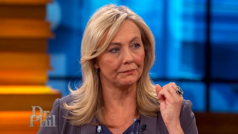 Image may contain: Broberg family now, Jan Broberg, Abducted in Plain Sight, Dr Phil, Crowd, Female, Person, Face, Human