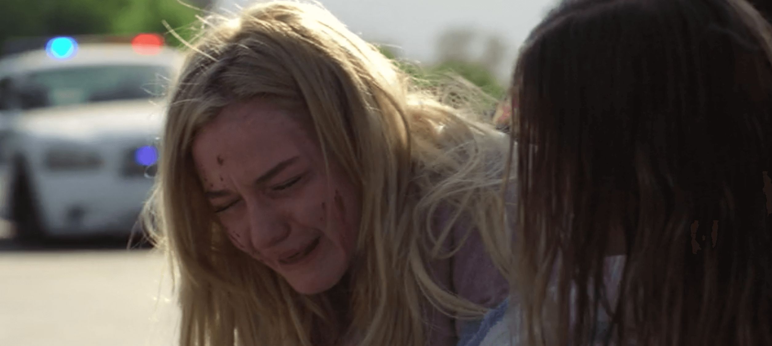 Image may contain: Dirty John moments, Dirty John, Netflix, true crime, real story, Terra Newell, Smile, Portrait, Photo, Photography, Vehicle, Car, Transportation, Automobile, Hair, Kid, Girl, Teen, Woman, Blonde, Child, Female, Person, Face, Human