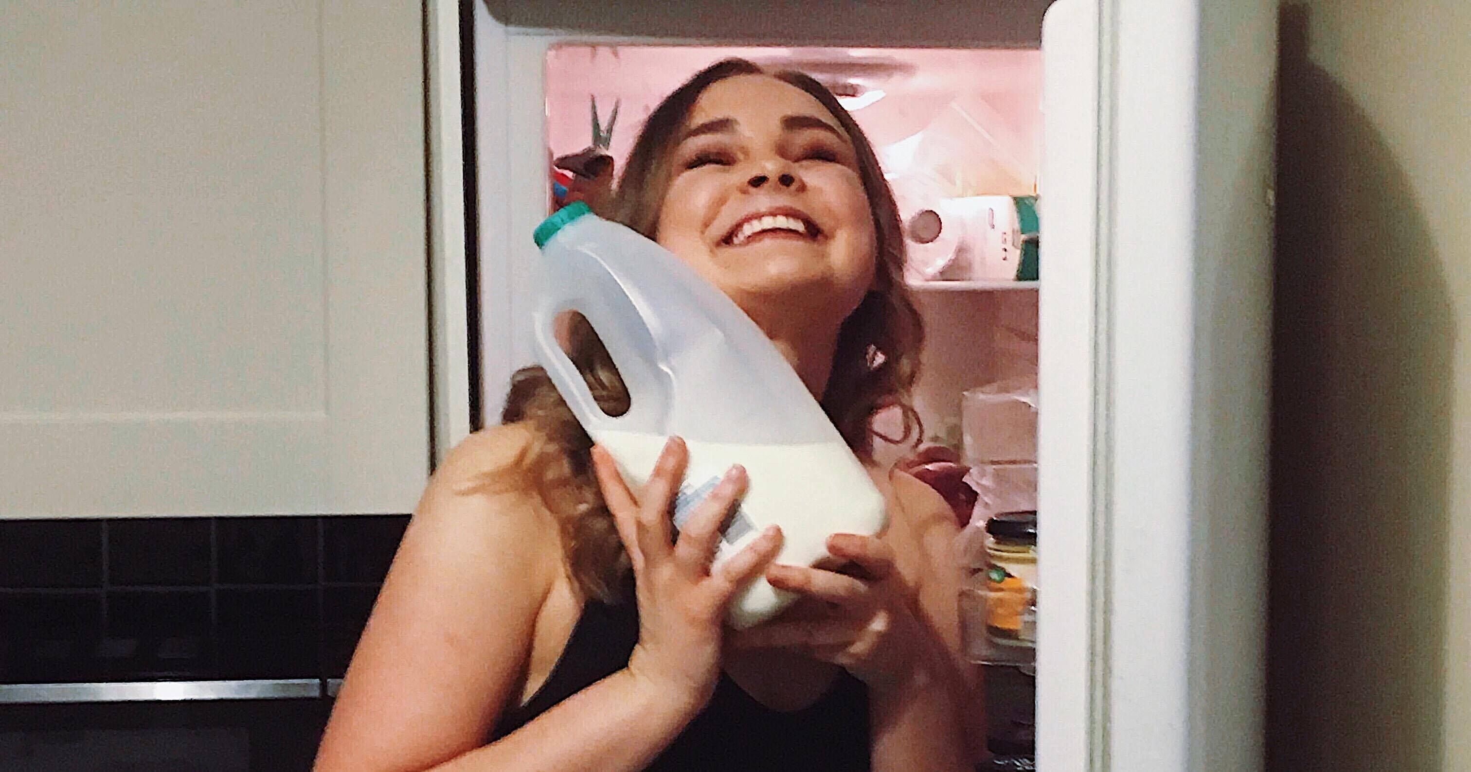 Image may contain: Refrigerator, Human, Person, Appliance