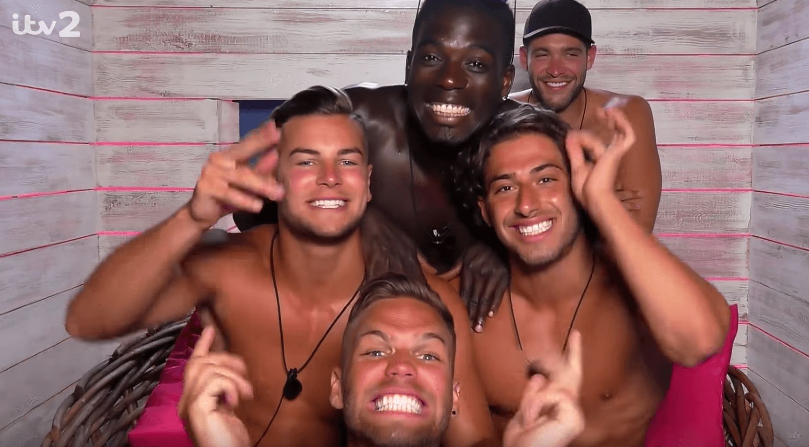 Image may contain: Love Island most shocking moments, Love Island, best bits, highlights, most controversial, series three, Clothing, Apparel, People, Party, Female, Selfie, Photo, Portrait, Photography, Laughing, Smile, Face, Human, Person