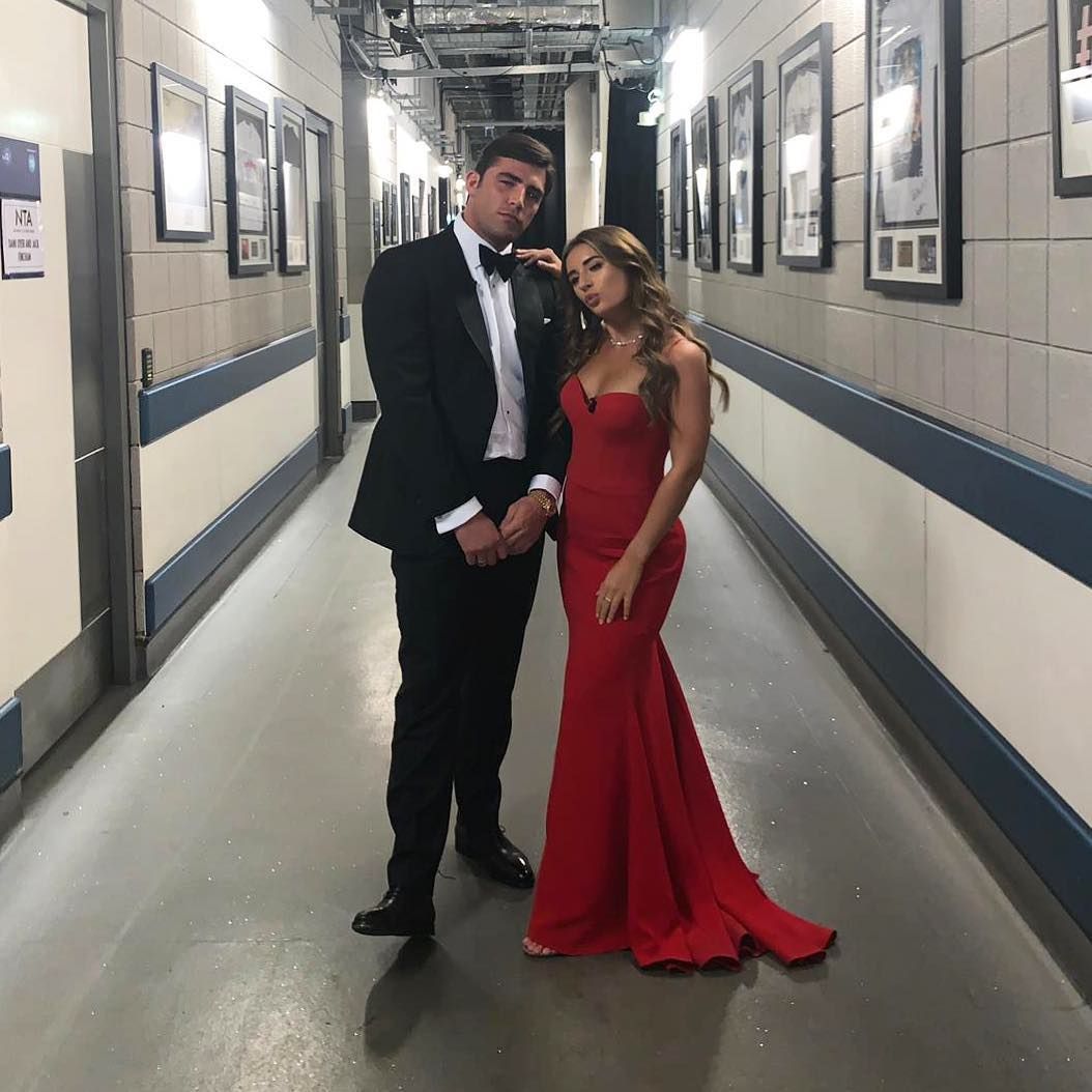 Image may contain: Dani Dyer new boyfriend, Dani Dyer, Jack Fincham, Love Island, Love Island 2018, news, updates, Female, Sleeve, Train Station, Terminal, Train, Vehicle, Transportation, Human, Person, Robe, Evening Dress, Fashion, Gown, Apparel, Clothing