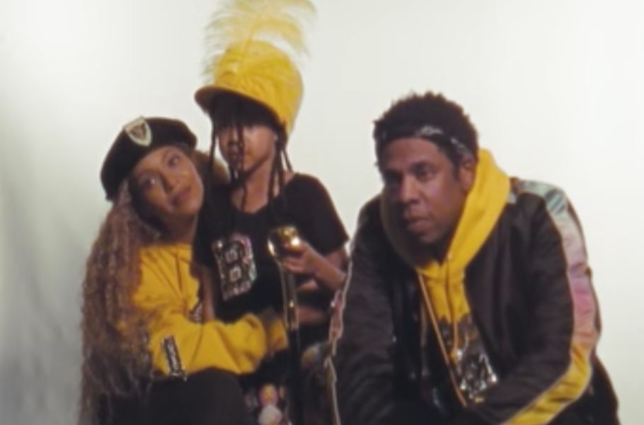 Image may contain: Beyoncé's Homecoming, documentary, beyonce, netflix, doc,  Guitar, Leisure Activities, Jacket, Musician, Musical Instrument, Face, Costume, Coat, Human, Person, Clothing, Apparel