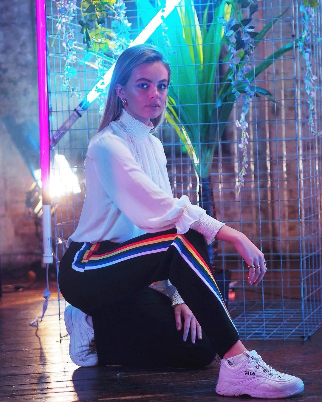 Image may contain: Made in Chelsea cast are actually from, Made in Chelsea, cast, place of birth, from, Eliza Batten, new cast, news, MIC,  Stage, Long Sleeve, Sleeve, Person, Human, Clothing, Shoe, Apparel, Footwear, Leisure Activities, Dance Pose